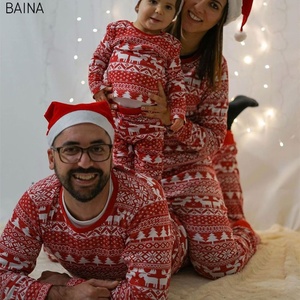 Nouveau Noël Famille À Manches Longues Salon Pyjamas <span class=keywords><strong>Nuisette</strong></span> Femmes Vêtements De Nuit Home Wear Ensemble - Product Image 3