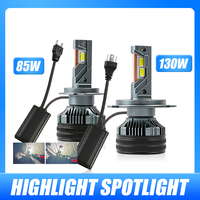 2 ampoules de phare LED 12V 24V H4 85W 130W ultra brillantes 26000LM haute puissance pour voiture, remplacement de phare avant automobile IP67