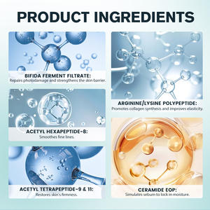 Crema Facial Moderna de Marca Privada <span class=keywords><strong>AM</strong></span>/<span class=keywords><strong>PM</strong></span> con Péptidos y Ceramidas, Hidratación Profunda y Nutrición, Humectante para el Cuidado Facial que Brinda una Piel Radiante - Product Image 5