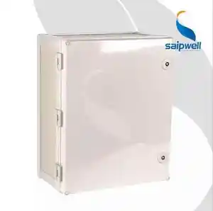 SAIPWELL Outdoor IP65 PVC Waterproof Electrical Wall Mounted Distribution Box Control Panel Enclosure Plastic Distribution Box