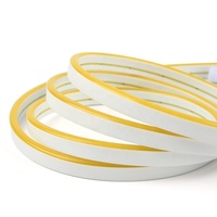 Bande LED néon en silicone IP67 12V/24V 2835 8*16mm monocouleur, trois LED découpables, 110 LED/m, gaine en silicone pur, PCB plaqué