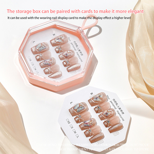 Nouvelle Boîte d'Emballage Vide pour Faux Ongles Personnalisée, Boîte de <span class=keywords><strong>Rangement</strong></span> et de Présentation pour Cartes à Ongles, Boîtes à Ongles pour Faux Ongles à Presser - Product Image 5