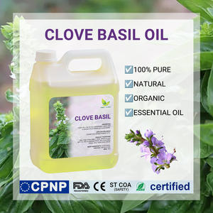 Perfume Vela Sabão Skincare Ingrediente Cosmético Manjericão Cravo Óleo Essencial Puro Orgânico Natural <span class=keywords><strong>Bulk</strong></span> OEM Fabricante Atacado - Product Image 2