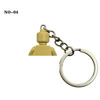 Porte-clés mini figurine unie, pendentif de sac à dos en forme de briquette simple, ornement de collection DIY