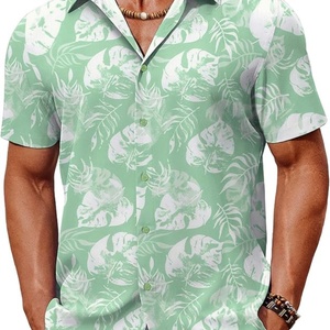 Camisa Hawaiana de Manga Corta para Hombre, Estampado Floral Tropical, con Botones, Personalizable, Estilo Casual de Playa, para Verano - Product Image 4