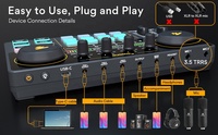 Table de Mixage Audio MAONOCASTER pour Podcast, Interface Audio Studio d'Enregistrement Portable Tout-en-un, Carte Son Externe pour Live