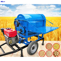 Machine à battre automatique électrique pour blé, maïs et soja, petite batteuse à moteur diesel pour riz paddy