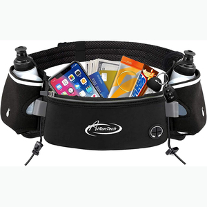 Échantillon gratuit Ceinture d'hydratation personnalisée Sac de taille pour le sport Sac de taille pour la randonnée Sac banane avec porte-bouteille - Product Image 5