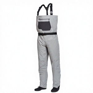 Cuissardes de pêche respirantes unisexe avec bas intégré, 3 couches, 100% durables, imperméables, antistatiques et isolées - Product Image 4