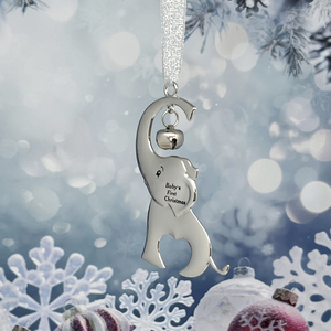 Ornamento di <span class=keywords><strong>Natale</strong></span> con campana d'argento Ornamento di <span class=keywords><strong>Natale</strong></span> del bambino nuovo bambino ricordo d'argento - Product Image 3