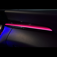 64 couleurs LED intérieur de voiture éclairage d'ambiance passager garniture copilote pour Mercedes Benz W205 classe C X253 GLC accessoires