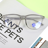 Moins cher prix TR90 nouveauté Logo personnalisé mode ordinateur rétro rond Anti lumière bleue bloquant lunettes lunettes