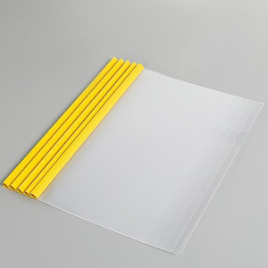 Chất lượng cao A4 Kích thước PP thư mục tập tin logo in nhựa trong suốt Thanh trượt tài liệu chất kết dính báo cáo cuốn sách thư mục trình bày - Product Image 1