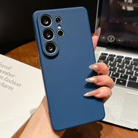 Coque de téléphone en silicone liquide pour Samsung Galaxy S26 Ultra, protection d'appareil photo carrée souple de couleur unie, étui de couple S27 Pro S27 Ultra