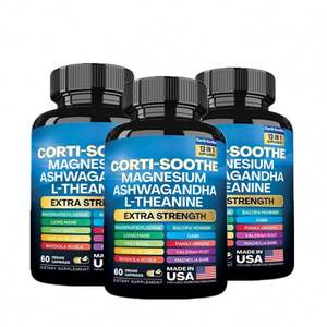 Precio al por mayor corti-calmante magnesio Ahwagadha L-teanina cápsulas - Product Image 1