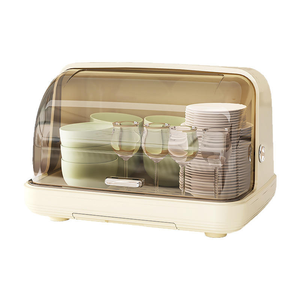 Boîte de rangement multifonctionnelle et durable en plastique PP pour biberons avec couvercle transparent rabattable, plateau de drainage et support de séchage - Product Image 5