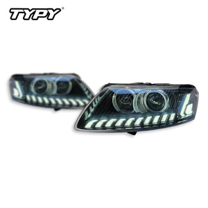 ไฟหน้า TYPY สำหรับ Audi A6L ปี 2005-2011 รุ่น C6 สำหรับการแปลงเลนส์เลเซอร์ LED พร้อมไฟวิ่งกลางวันและไฟเลี้ยวแบบเรียงลำดับ - Product Image 2