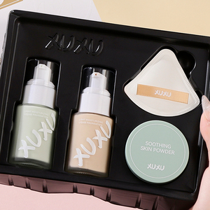 <span class=keywords><strong>Set</strong></span> di Trucco Viso OEM, Fondotinta Liquido Leggero per Abbellire la Pelle, <span class=keywords><strong>Set</strong></span> di Quattro Cosmetici per il Makeup - Product Image 6