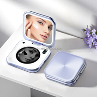 Miroir compact portable Uyisi avec LED à détection UV, conçu pour les routines de beauté modernes