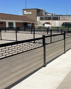 WPC clôture extérieure moderne co-extrusion plastique <span class=keywords><strong>bois</strong></span> composite intimité maison clôture panneaux conseil <span class=keywords><strong>pour</strong></span> <span class=keywords><strong>jardin</strong></span> - Product Image 4