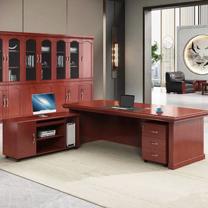 โต๊ะทำงานผู้บริหารหรูหรา วีเนียร์ MDF - Product Image 2