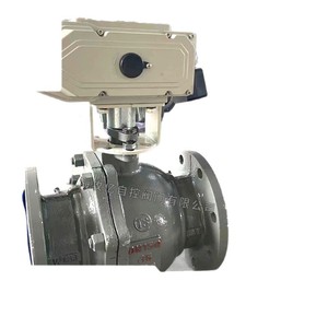 Vanne à boisseau sphérique électrique 100 MΩ Q941F4-16C DN80 à bride en acier inoxydable 304 pour usage industriel en usine chimique - Product Image 2