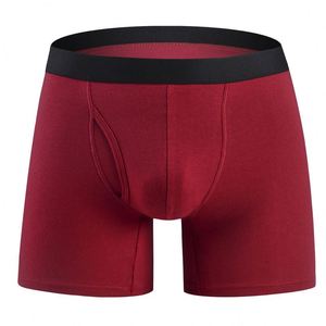 Breathable Midwaist-extended Leg <b>Boxer</b> Men's Cotton Briefs <b>Custom</b> logo <b>Boxer</b> Shorts - Product Image 3