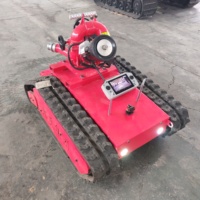 Robot de lutte contre les incendies intelligent et télécommandé, pour l'extinction et le refroidissement des incendies sur sites à haut risque, équipement de sauvetage incendie pour la fusion des métaux