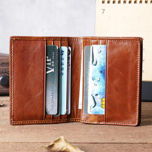 Portefeuille porte-cartes AndoBag pour homme et femme, en cuir de vache véritable, portefeuille vintage, porte-monnaie, pince à billets 2020 - Product Image 2