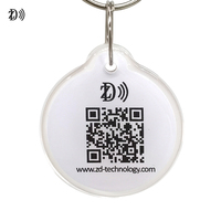 13,56 MHz Hunde Identifikation RFID Epoxy Tag Programmier barer QR-Code NFC RFID Pet ID Tags