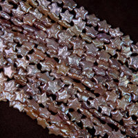 Perles d'eau douce baroques en forme d'étoile blanches et violettes de qualité supérieure, perles en vrac de haute qualité pour femmes, fabrication de bijoux faits à la main