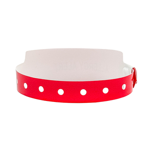 RIsenmed Bracelet d'alerte d'urgence de vente chaude rouge avec des <span class=keywords><strong>mots</strong></span> d'alerte Bracelet d'identification d'alerte médicale de forme large - Product Image 2