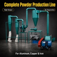 Broyeur de poudre métallique à haut rendement, machine de broyage à flux d'air pour flocons d'aluminium, copeaux de cuivre, ferraille