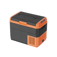 Kulkas Freezer Kompresor Listrik MCD30 30 Liter DC12 24V Kotak Pendingin Portabel untuk RV Camper Van Kapal Perjalanan Off Road
