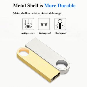 Custom Logo USB Flash Pen Drives Customizable Logo 8GB 16GB 32GB 64GB USB 3.0 Metal 128 GB U Disk <b>Memory</b> Card Memoria Stick - Product Image 5
