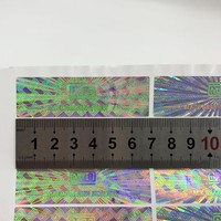 Étiquette holographique de sécurité avec logo personnalisé, estampage à chaud, adhésif PET, imperméable, autocollants 2D/3D