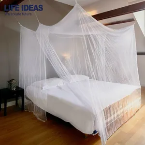 Moustiquaire rectangulaire 100% Polyester, décoration romantique carrée, accessoire pour la chambre à coucher, maison, livraison gratuite