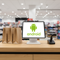 Software POS OEM Personalizado, Terminal de Pantalla Táctil Android, Sistema POS Todo en Uno para Tiendas Minoristas