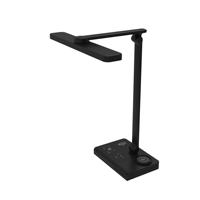 360 ° Lampe de bureau LED rotative et pliable, lumière de lecture multifonctionnelle à intensité réglable par touche intelligente pour la protection des yeux des étudiants
