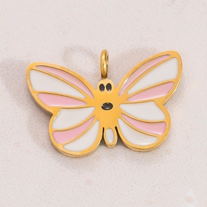 Accesorios Femeninos Hechos a Mano, Colgantes de Moda de Acero Inoxidable Chapados en Oro de 18K, Dijes Pequeños para Joyería, Pulseras y Collares - Product Image 2