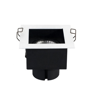 Projecteur rectangulaire encastrable pour le plafond, éclairage d'intérieur ajustable stroboscopique noir, idéal pour un salon ou un hôtel, 18/30w - Product Image 3
