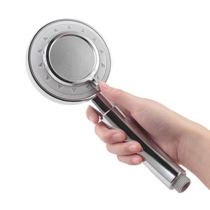 Cabezal de Ducha de Mano, Metálico, Redondo, Diseño Moderno, Ecológico, para Uso en Baño - Product Image 1