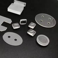 Couverture de lentille en verre saphir optique avec revêtement antireflet, tailles personnalisées OEM pour applications à haute température et haute dureté