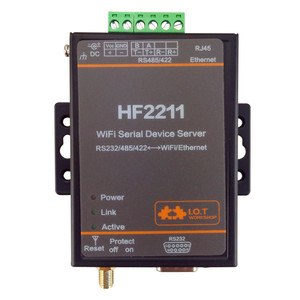 อุปกรณ์ IOT คุณภาพสูง อุตสาหกรรม โมดบัส ซีเรียล RS232 RS485 RS422 ตัวแปลงเป็น WiFi อีเธอร์เน็ต รุ่น <span class=keywords><strong>HF2211</strong></span> - Product Image 3
