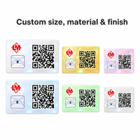 Autocollant de sécurité anti-contrefaçon personnalisé avec code QR, numéro de série unique, un article un code, étiquette à données variables