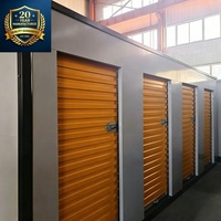 Conteneur de stockage portable pliable sur mesure de 20 pieds avec porte enroulable, modèle EL-PSU20, garantie 3 ans, pour supermarchés et écoles