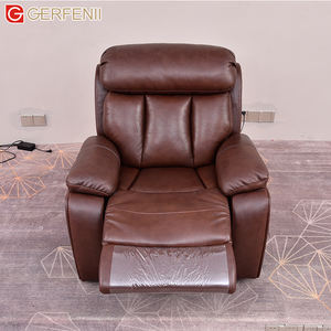 मल्टी फंक्शनल सिंगल लेदर मसाज सोफा चेयर रिक्लाइनर लिविंग रूम एक्सेंट चेयर - Product Image 2
