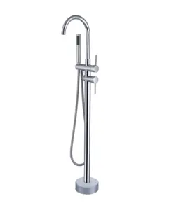Wholesale Brass Material Floor Fix/mounted Free Standing Bathtub Faucet