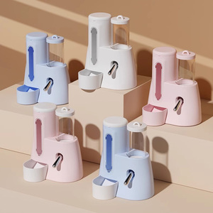 Nuova <span class=keywords><strong>bottiglia</strong></span> di acqua di plastica con supporto non gocciolante criceto acqua grande capacità Pet ciotola di alimentazione per piccoli animali - Product Image 4