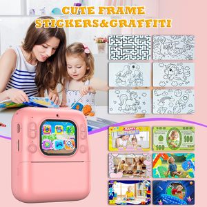 Cámara de Impresión Instantánea para Niños, Pantalla IPS HD de 1080P, Incluye Tarjeta SD de 32 GB, Adaptador, 4 Rollos de Papel, Regalo de Navidad o Cumpleaños para Niñas y Niños - Product Image 5
